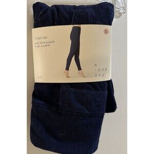 A New Day XL Jeggings Dark Blue High Waisted Pull On Stretch Pants NWT
